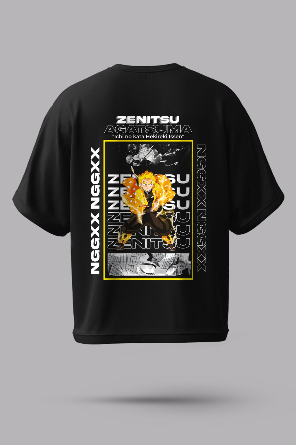 Zenitsu Agatsuma Oversized Anime T-Shirt