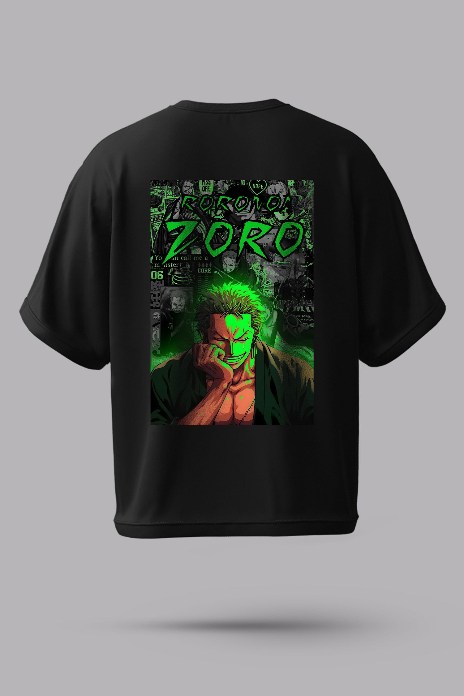 One Piece Zoro Manga Collage Oversized T-Shirt