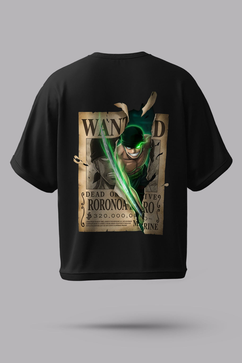 Zoro "Bounty Hunter" Oversized Tee